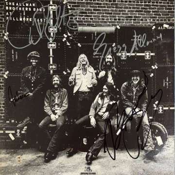 myRockworld memorabilia: The Allman Brothers Band - Album - at Fillmore East, 1971, signed by Gregg Allman, Dickey Betts, Jai Johanny „Jaimoe“ Johanson and Butch Trucks