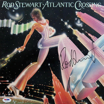 myRockworld memorabilia: Rod Stewart - Atlantic Crossing, 1975, vinyl LP, signed by Rod Stewart